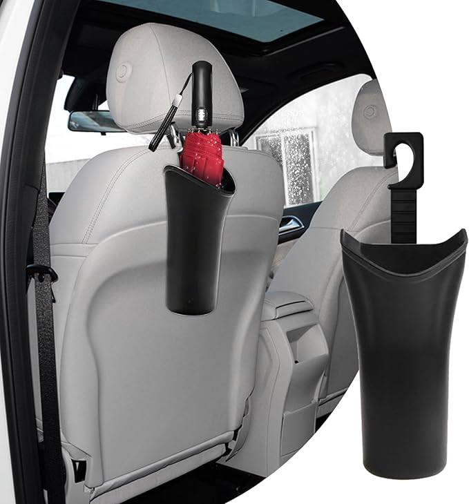 Car Trash Can Backseat, Car Garbage Organizer, Black Small Leakproof Vehicle Trash Garbage Can Bin, Automotive Interior Accessories Small Garbage Bin for Vehicles, Travelling, Home, Office
