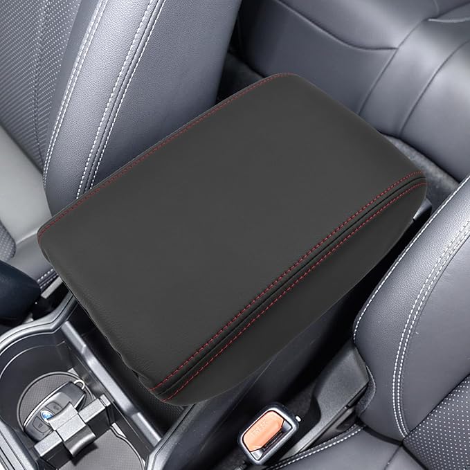 SHAOHAO for 2025 Subaru Forester Center Console Cover for 2025 Subaru Forester Accessories (Base/Premium/Sport/Limited/Touring) Car Armrest Cover Anti-Scratch Middle Lid Leather Cover