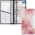Ink Gold Marble Car Registration and Insurance Holder Vehicle Glove Box Organizer Car Accessories Wallet Case for Women Men 202a4849
