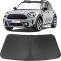 Windshield Sun Shade Custom Fit for 2017-2024 2025 Mini Countryman Cooper F66 SUV Accessories Foldable Sunshade Sun Blocker Protect Car from Sun Rays & Heat Damage Keep Car Cooler