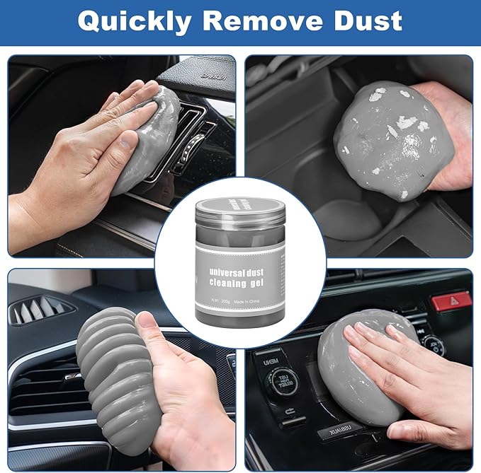 Viewsun Windshield Cleaner Tool 30 Pcs Car Interior Cleaning Kit, Car Detailing Kit Interior Cleaner, Car Detailing Brushes, Car Cleaning Gel, Inside Cleaning Supplies Accessories for Women Men