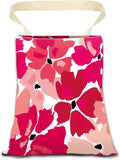 ANKVRP Car Garbage Can, Hanging Car Trash Can Bag for Back Seat Organizer, Pink Cute Flowers