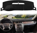 Dash Cover Mat Fit for 2007-2014 GMC Yukon Sierra SLT Denali,2007-2013 Chevy Chevrolet Silverado 1500 2500HD 3500HD LTZ/Avalanche/Suburban,07-14 Tahoe, Dashboard Carpet Pad (Black)