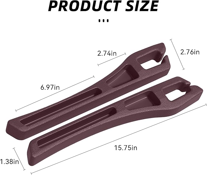 2PCS Car Seat Gap Filler Organizer,Multifunctional Car Gap Filler Organizer Storages Function ,Universal Console Catcher Between Seats Cars Interior Accessories (Red)
