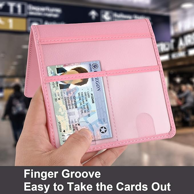 Cacturism Car Registration and Insurance Holder, Vehicle Glove Box Car Organizer，Women Interior Car Accessories Case for Cards, Essential Document, Driver License, Pink | for Cards, Essential Document, Driver License
