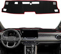 Dash Cover for Chevy Colorado/Gmc Canyon 2023 2024 2025 2026 Dashboard Cover Mat Center Console Non-Slip No Glare Protector Mat Pad Sunshade Interior Accessories for Chevylot Colorado, Red Trim