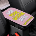 Customized Car Armrest Cushion Personalized Text Image Logo Custom Auto Center Console Armrest Pad Cushion Universal Deco Pad Center Console Cover for Car Seat Handrail Box, Pink