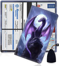Car Document Holder with Magnetic Shut, Car Registration and Insurance Card Holder, Vehicle Glove Box Organizer Documents, Driver License, Auto Paperwork Organizer Wallet, Purple Dragon Moonlight