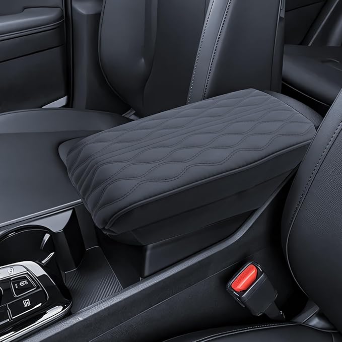 Armrest Cover for 2023 2024 2025 2026 Kia Sportage (LX/EX/X-Line/SX/SX Prestige/X-Pro/X-Pro Prestige) Accessories Center Console Middle Lid Pad Protector for Car Elbow Rest