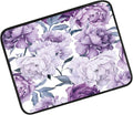 Car Center Console Cover, Universal Soft Large Neoprene Auto Armrest Seat Box Cover, Funny Car Decor Accessories Fit for Most Cars, Vehicles, SUVs Cute Purple Floral