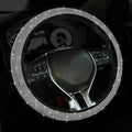 Diamond Car Steering Wheel Cover, Crystal Rhinestone Steering Cover, 15 inch Anti-Slip Steering Wheel Protector for Women & Girls, Easy Installation & Cleaning (Bling Crystal)