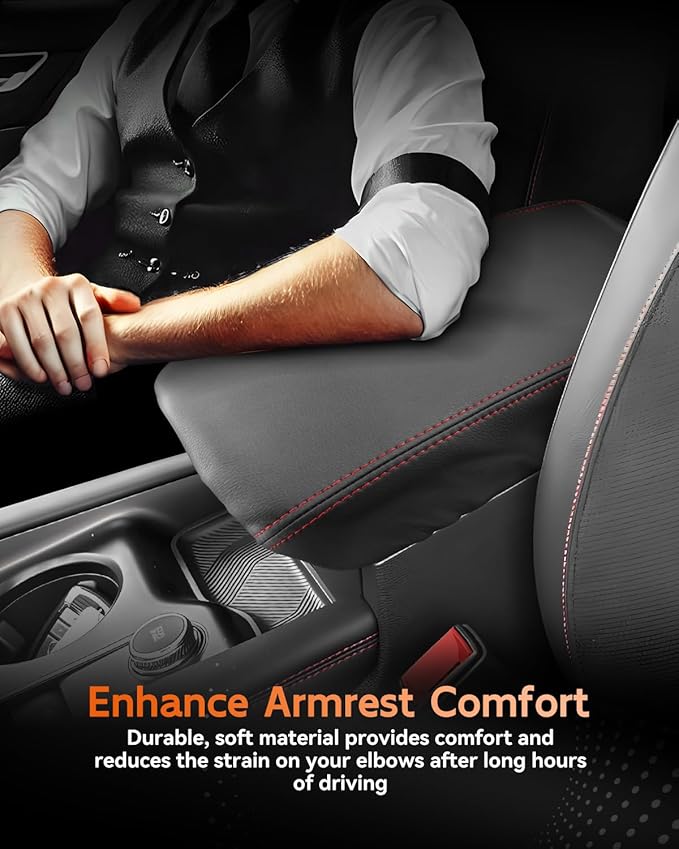 CDEFG for 2025 2026 Ford Explorer Center Console Cover Armrest Box Cover for Explorer 2020 2021 2022 2023 2024 2025 Accessories Console Arm Rest Protector