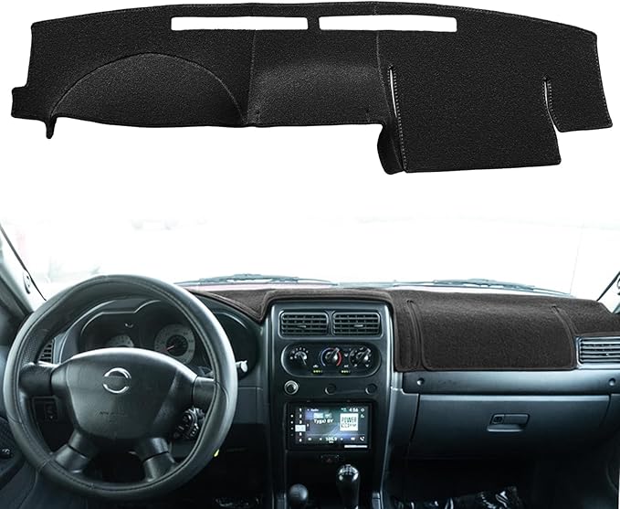 Yiz Dash Cover Mat Custom Fit for Nissan Frontier Xterra 2002 2003 2004 Dashboard Cover Pad Carpet (Black) J158