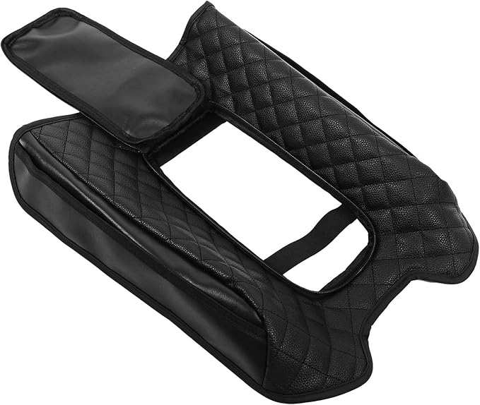 Upgraded Car Center Console Cover for Hummer EV Accessories Microfiber Leather Car Armrest Cover Cushion with Storage Bags Car Armrest Storage Box for Hummer EV Pickup SUV 2022-2024 2025+
