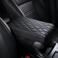 Leather Car Armrest Box Pad, 2025 Upgrade Universal Auto Arm Rest Cushion Memory Cotton Armrest Box Pad, Car Center Console Cover for Most Vehicle, Car Accessories (#1)