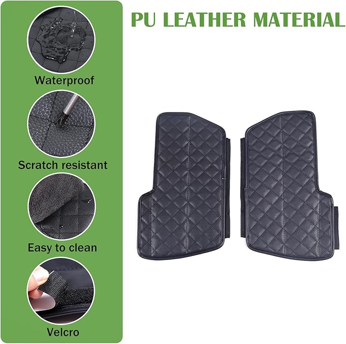 LLKUANG Center Console Armrest Box Cover Pad Compatible with Toyota Tundra 2022-2026 Sequoia 2023-2026 Car Waterproof Leather Seat Armrest Box Cushion Pad Protector (Black)