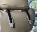 Headrest Hooks for Car 2 Pack Black