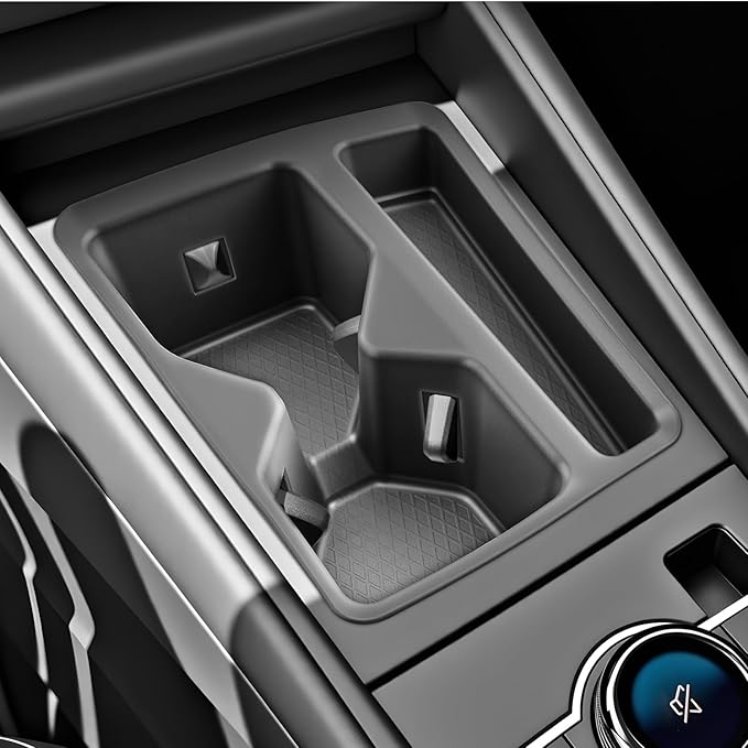 SKTU for 2025 2026 VW Tiguan Accessories Cup Holder for 2025 2026 Volkswagen Tiguan (S/SE/SE R-Line Black/SEL R-Line) Central Control Cup Holder VW Tiguan 2025 2026 Accessories Durable Cup Pad