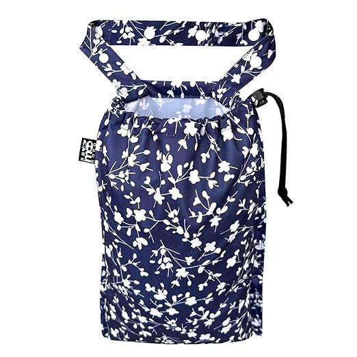RMMOORORO Cute Hanging Car Trash Garbage Bag 100% Leakproof Waterproof Multipurpose for Car Back Front Seat Console with Hanging Strap (Small Flowers)