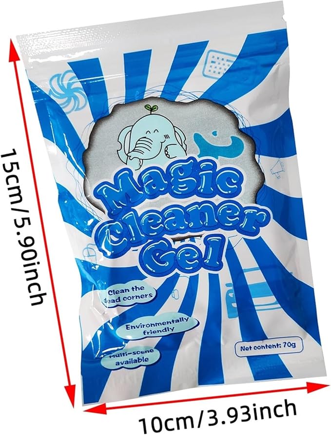 Reusable Car Cleaning Gel - 70g Multi-Function and Mud Remover for Car Detailing(Light Blue(1PC))