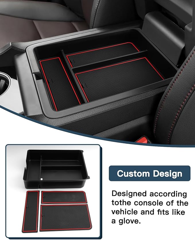 Ruiya 2026 Passport Center Console Organizer,for Honda Passport 2026 Accessories ABS Material Middle Console Glove Tray Compatible with 2026 Honda Passport RTL/TrailSport/TrailSport Elite