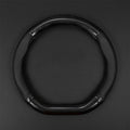 gunhunt 1 PC Car Breathable Steering Wheel Cover, Carbon Fiber Non-Slip Steering Wheel Protector, Wear -Resistant Steering Wheel Sleeve, Four Seasons Universal Steering Wheel Set (D -Shaped)