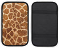 Animal Giraffe Print Car Center Console Cushion Pad,Waterproof Armrest Seat Box Cover Protector,Comfortable Car Decor Accessories Fit for Most Cars, Vehicles, SUVs