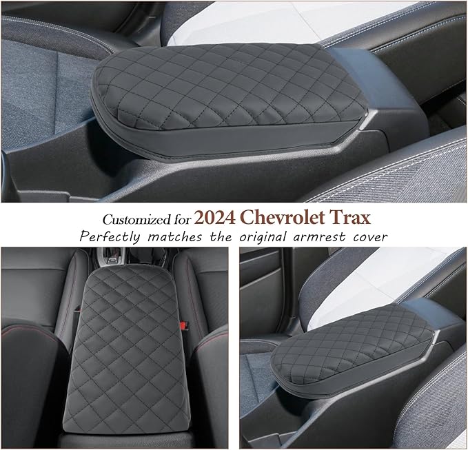 SKTU 2024 2025 2026 Chevy Trax Center Console Cover for 2024 2025 2026 Chevrolet Trax Armrest Cover 2024 2025 2026 Chevy Trax Console Pad 2024 2025 2026 Chevy Trax Accessories Center Console Cushion