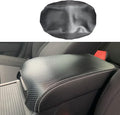 BOYUER Center Console Cover Armrest Leather Pad Cover Compatible with Dodge Charger 2011-2023/Chrysler 300 2015-2023（Carbon Fiber）