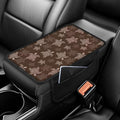 Dreaweet Car Center Console Cover Brown Sea Turtle Car Accessories Arm Rest Cover Pad for SUV Truck Van,Soft Car Armrest Cover Protector Universal Console Covers Cushion Pad