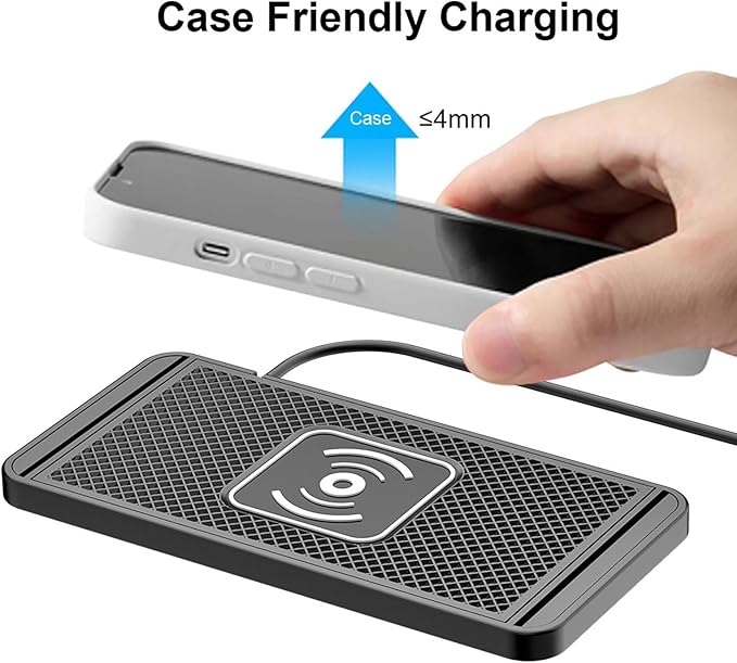 Bewinner 20W Wireless Car Charging Pad, Fast Magnetic Phone Charger with Adjustable Design, for Phone and Note 10