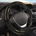 Camo American Flag Neoprene Steering Wheel Cover for Men Women Anti-Slip Elastic Steering Wheel Protective Cover 15in Universal Car Accessories Fit Cars, SUVs, Auto