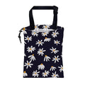KXWQTRDD Car Garbage Bag Chamomile Flowers Hanging Canvas Car Trash Bag Waterproof Drawstring Car Back Seat Organizer for Car Back Front Seat Console with Adjustable Buckle