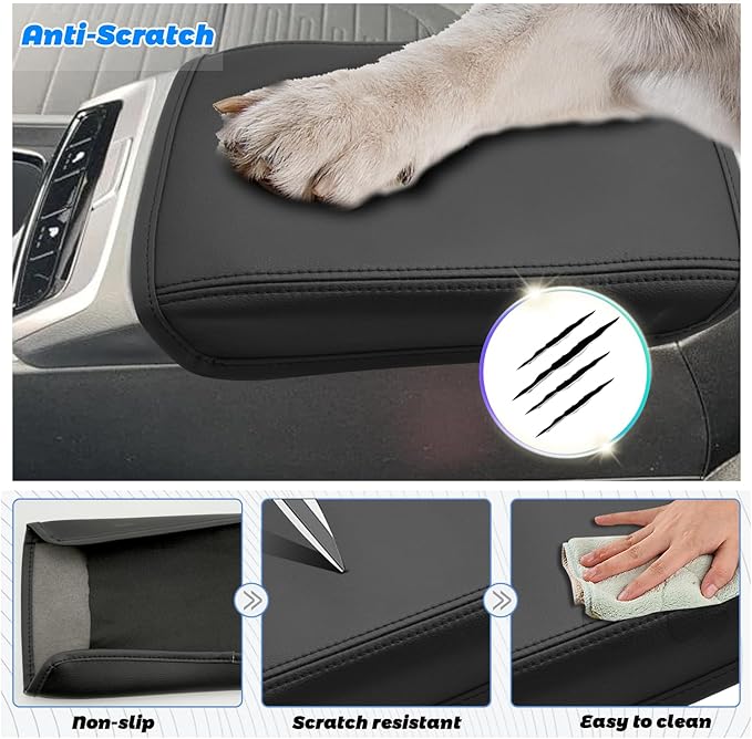 SHAOHAO for 2024 2025 Hyundai Santa Cruz Car Armrest Cover for 2022-2024 2025 Hyundai Santa Cruz Accessories SE/SEL/Night/SEL Premium/Limited Center Console Cover Elbow Arm Rest Comfort Protector Pad