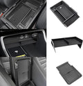 Neepiar 3PCS Center Console Organizer Compatible with 2026 2025 2024 2023 Honda CRV Armrest Storage Box Armrest Hidden Storage Box Secret Compartment Insert Tray Interior Accessories