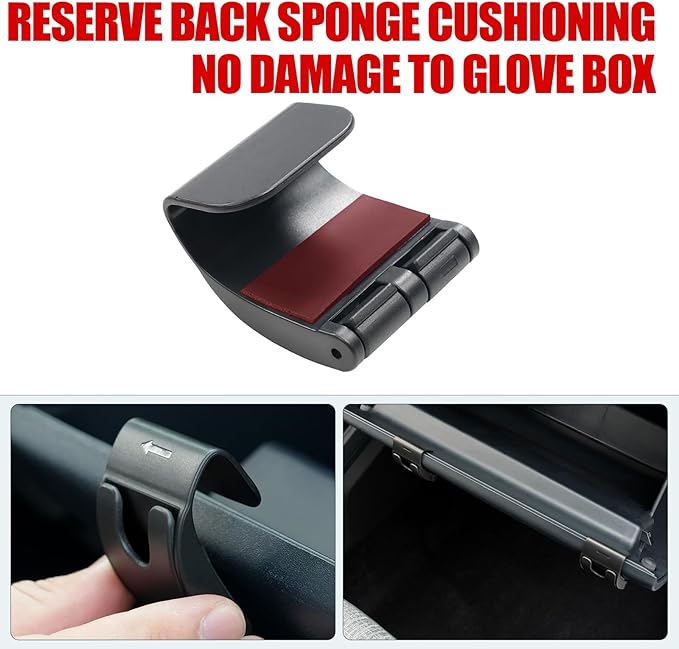 Mabett Glove Box Organizer Hooks for Ford Maverick 2022-2025 Accessories, Snap-in Organizer Storage Hook Clips for Hanging Luggage Bag Umbrella Grocery Bag (Hooks)