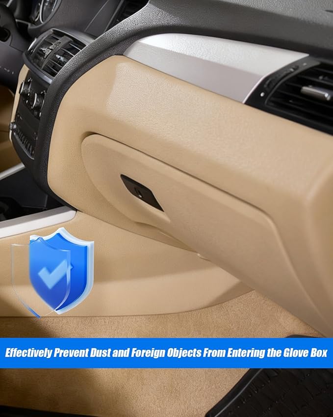 Dash Glove Box Door Lid Cover Compatible With BMW X3 F25 2011-2017 X4 F26 2015-2018 Replace 51-16-6-839-000 51166839000 51169242086, Glove Compartment Lid,Buff
