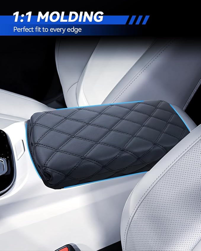 Armrest Cover for 2022-2025 Hyundai Tucson Accessories Center Console Middle Lid Pad Protector for Car Elbow Rest