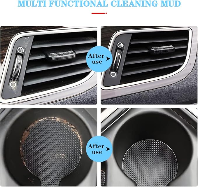 Cleaning Gel for Car, Universal Vehicle Interior Detailing Cleaning Putty Gel, Detail Cleaner Tools for Keyboard Vent PC Laptop Camera, Automotive Duster Remover Cleaner Accessories (Purple)