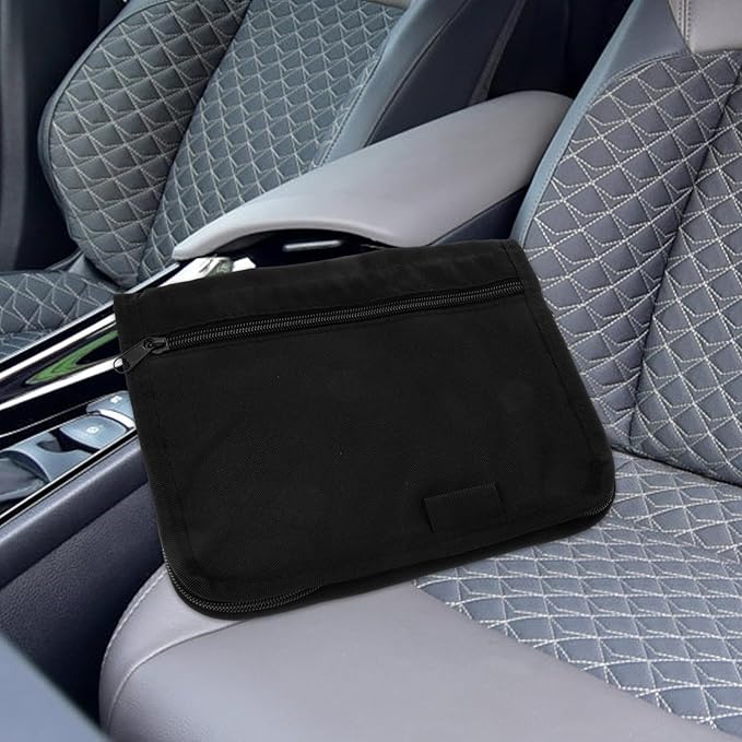 GLEAVI Glove Box Storage Bag：Car Organizer Registration And Insurance Holder Vehicle Registration Holder Car Owners Manual Case Registration Insurance Holder Car Manual Holder