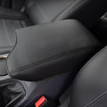 AOMSAZTO Console Covers for 2015-2023 Ford Everest Armrest Covers Leather Black