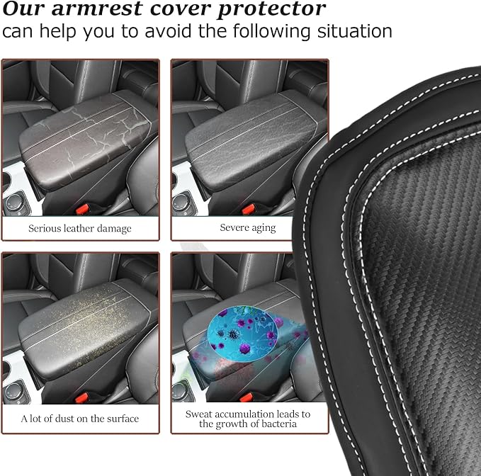 SKTU Upgrade for 2019-2026 Chevrolet Blazer Center Console Cover 2023 2024 2025 2026 Chevy Blazer Armrest Pad 2025 2026 Blazer Seat Box Cover 2026 Blazer Center Console Soft Cushion
