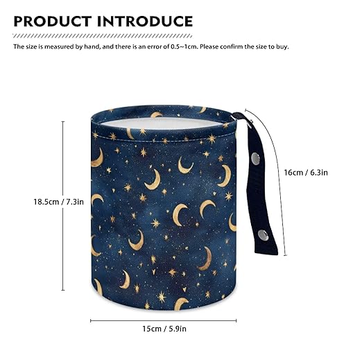 Galaxy Moon Car Trash Bin Mini Auto Garbage Auto Storage Bag Waterproof Multipurpose Vehicle Accessories Car Organizer