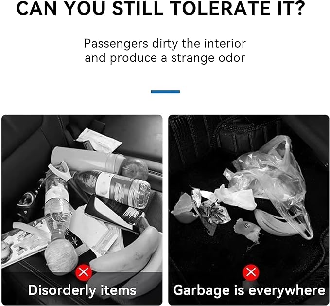 Car Trash Can, Foldable Car Trash Bag Hanging, 7L Large Capacity Waterproof Car Garbage Bag for Car Interior Keeping Tidy, Multifunctional Car Storage Bag, Car Interior Accessories (Small)
