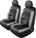 GIANT PANDA Fit GMC Sierra 1500 2500 3500 Front Car Seat Cover, 3D Air Mesh Breathable Seat Protector（Grey） 2-Pack
