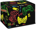 Game Controller Storage Bins With Zipper Lid, Collapsible Trunk Organizer, Car Organizers and Storage Bins with Lids, Decorative Storage Boxes with Handle, Home Storage Baskets for Organizing