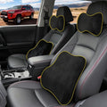 Car Neck & Lumbar Support Pillow Set for Toyota 4Runner, Soft Memory Foam Headrest & Back Cushion, Ergonomic Comfortable Seat Support for Daily Driving and Long Trips Car Interior Accessories