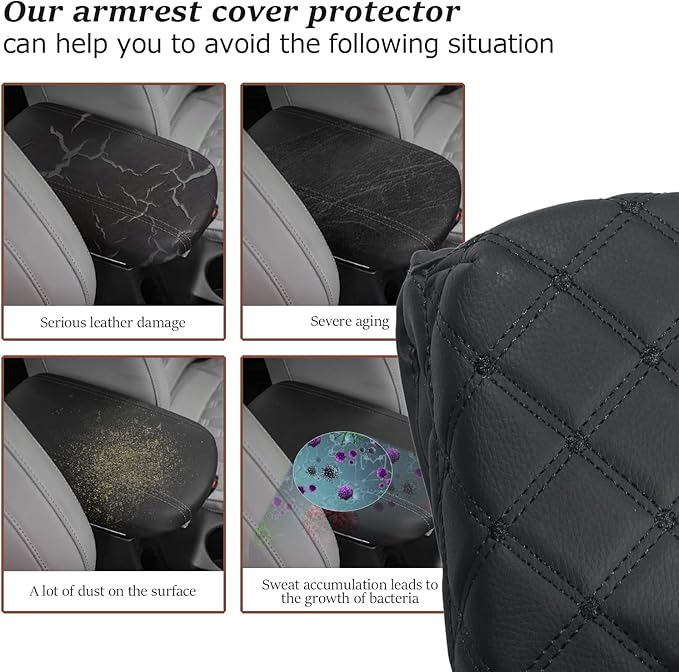 SKTU for 2021 2022 2023 2024 2025 2026 Kia Seltos Armrest Cover 2023 2024 2025 2026 Seltos Accessories Armrest Pad 2024 2025 2026 Seltos Seat Box Pad 2024 2025 2026 Seltos Center Console Cover
