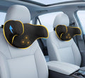 Car Neck Pillow: 2 Pack Ergonomic Memory Foam Headrest Pillow for Driving, Adjustable Neck Support Cushion for Pain Relief, Head Rest Pillows for Car Seat, Truck - Black