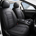 2pcs Universal Black Front Seat Covers Fit for Cars SUV Sedan, Back Support, Car Seat Covers Front Seats Fit Honda Accord, Toyota Corolla Waterproof Full Set Leather 2016 2015 2021 2020 2024